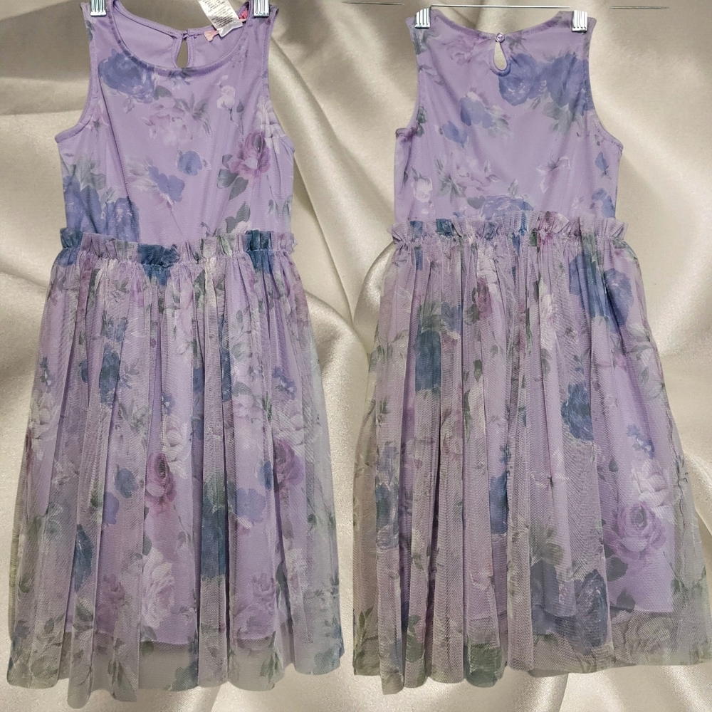 Floral Lavender Kids Dress